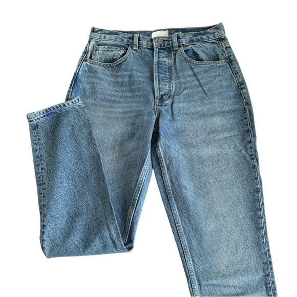 Revolve Boyish The Billy Conversation Blue Denim Stretch Skinny Jeans Size 27 - Picture 2 of 11